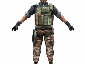 r7陸軍兵士 3Dモデル