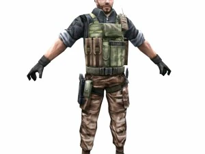 r7 army soldier 3D Model