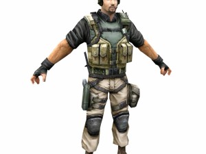 r8 army soldier 3D Модель