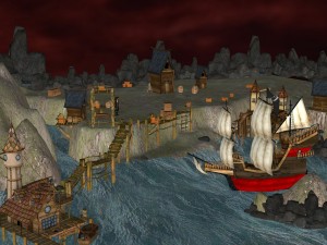 pirate shipyard environment Modelo 3D