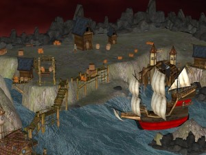 pirate shipyard environment Modelo 3D