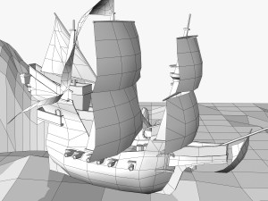 pirate shipyard environment Modelo 3D