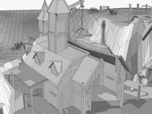 pirate shipyard environment Modelo 3D