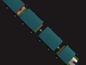 cartoony toy train 3D Модель