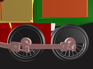 toy train engine 02 Modelo 3D