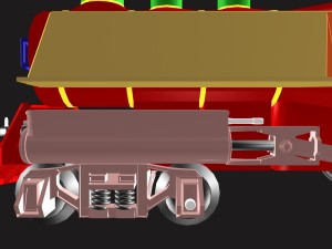 toy train engine 02 Modelo 3D