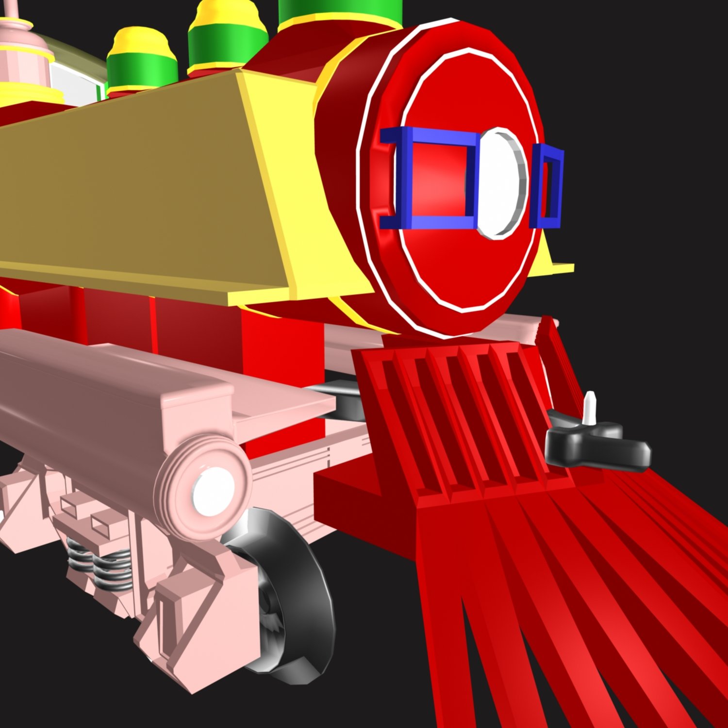 cartoon train toy thomas the tank engine 3D Model in Train 3DExport