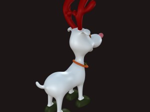 cartoon deer toy 3D Model