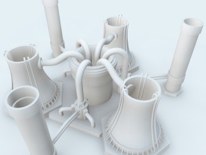 nuclear powerplant 3D Model