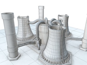 nuclear powerplant 3D Model