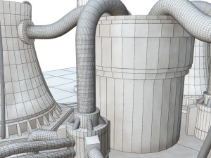 nuclear powerplant 3D Model