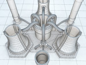 nuclear powerplant 3D Model