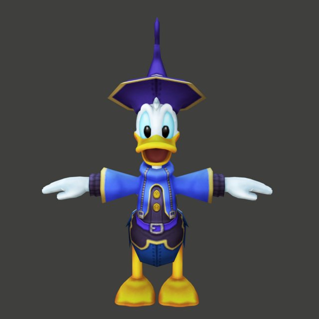 donald duck cartoon Modello 3D .c4d .max .obj .3ds .fbx .stl .blend