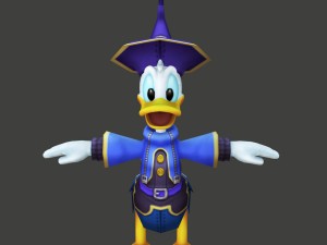 donald duck cartoon 3D 모델