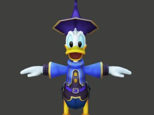 kartun donald bebek Model 3D