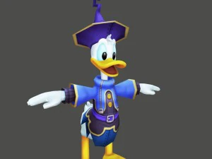 donald duck cartoon 3D Model