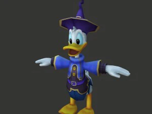 donald duck cartoon 3D Model