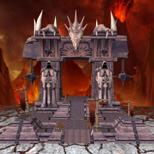 entry gate of hell 3D Model .c4d .max .obj .3ds .fbx .stl .blend