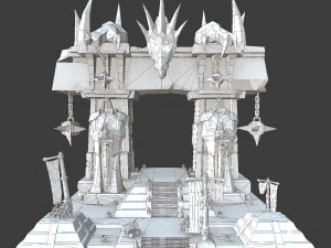 entry gate of hell 3D Model