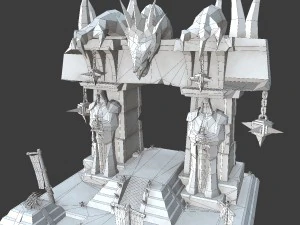 entry gate of hell 3D Model