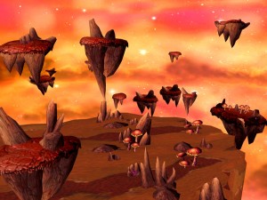 alien sky valley Modelo 3D