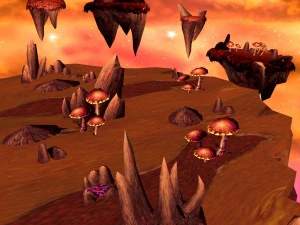 alien sky valley 3D Model
