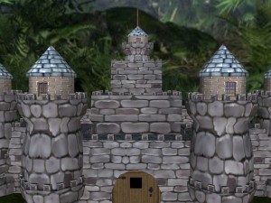 medieval castle stone palace 3D 模型