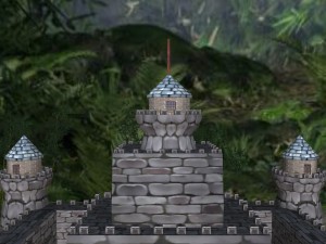 medieval castle stone palace 3D 模型
