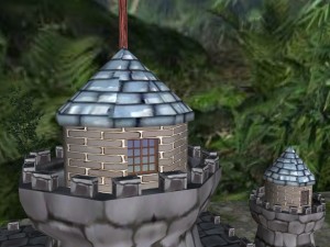 medieval castle stone palace 3D 模型