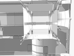 shikara night lighting boat Model 3D