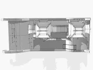 shikara night lighting boat Model 3D