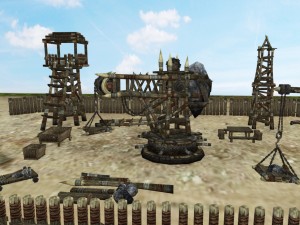 medieval village props set collection 3D Model