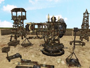 medieval village props set collection 3D Model