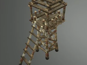 medieval village props set collection 3D Model