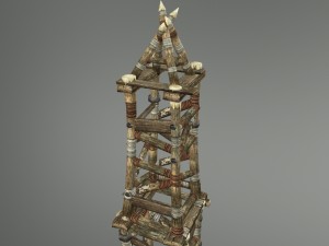 medieval village props set collection 3D Model