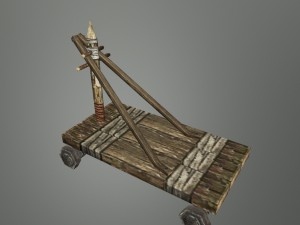 medieval transport cart 02 3D 모델
