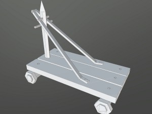 medieval transport cart 02 3D-Modell