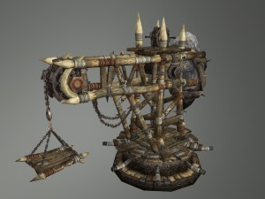 medieval wooden crane 3D Модель