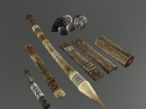 medieval crafting wood material 3D 모델