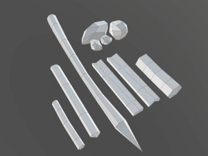 medieval crafting wood material 3D Модель