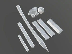 medieval crafting wood material 3D Model