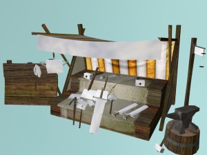 medieval arms shop 3D 모델