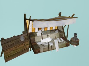 medieval arms shop Modèle 3D