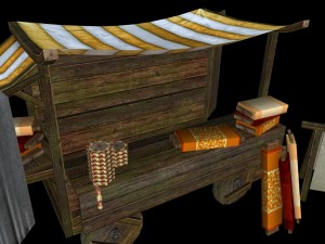 medieval cloth shop 3D 模型