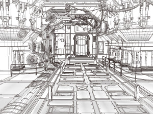 nuclear reactor interior 3D 模型