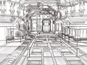 nuclear reactor interior 3D Model