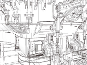 nuclear reactor interior 3D 模型