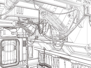 nuclear reactor interior 3D 模型