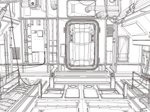 nuclear reactor interior 3D 模型