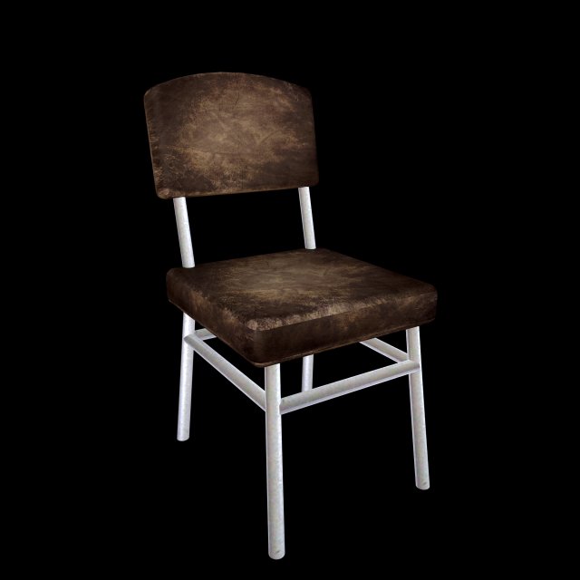 sling chair with leather seat 3D-Modell .c4d .max .obj .3ds .fbx .stl .blend 